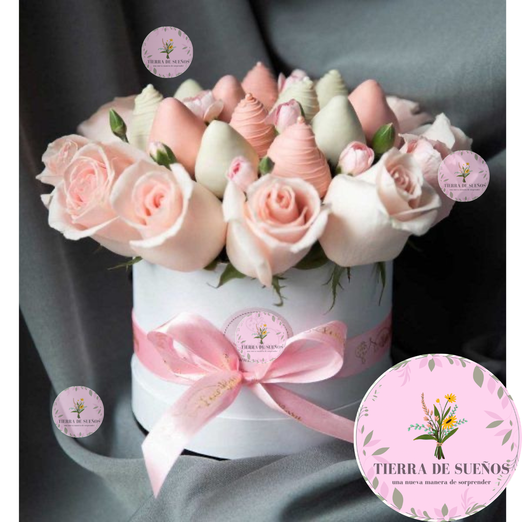 Rosas y fresas 