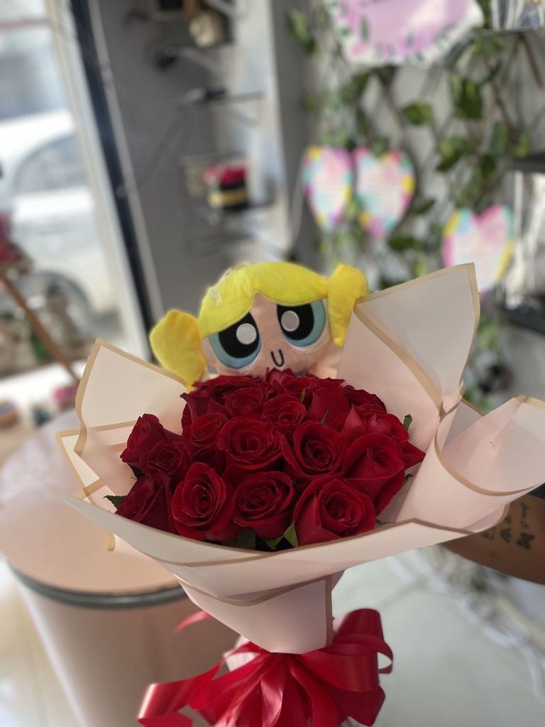 Bouquet con peluche 
