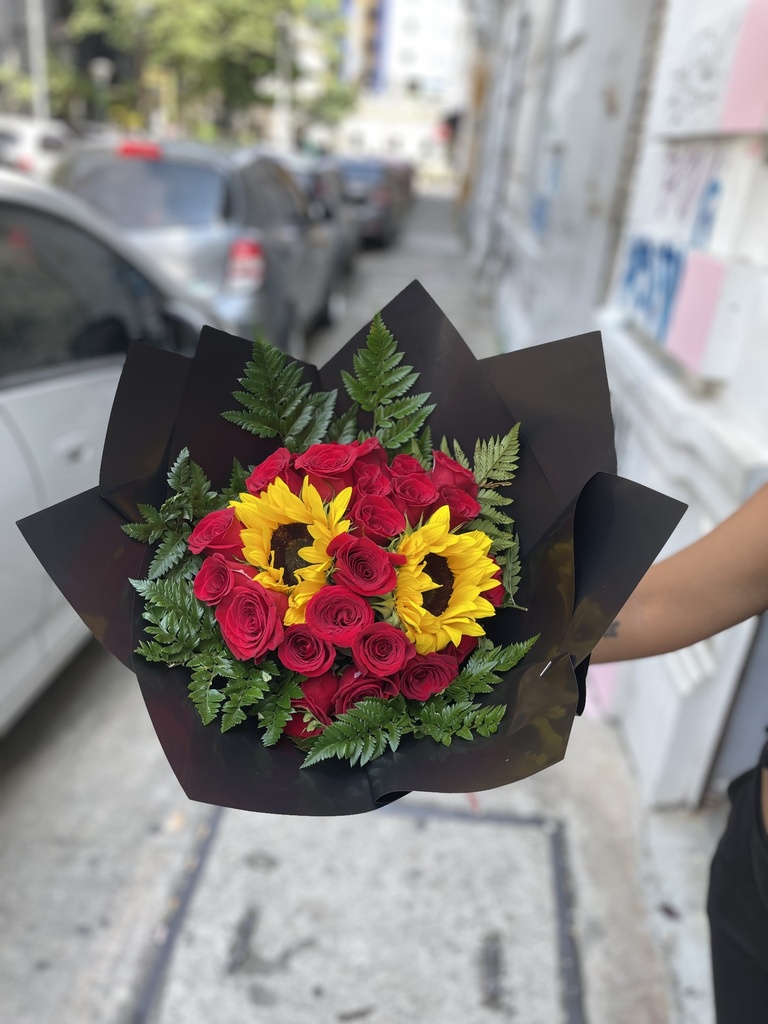 Bouquet con girasol 