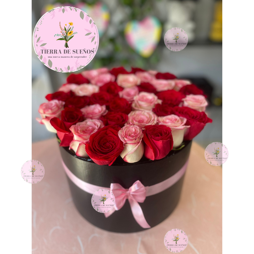 Cilindro rosas 